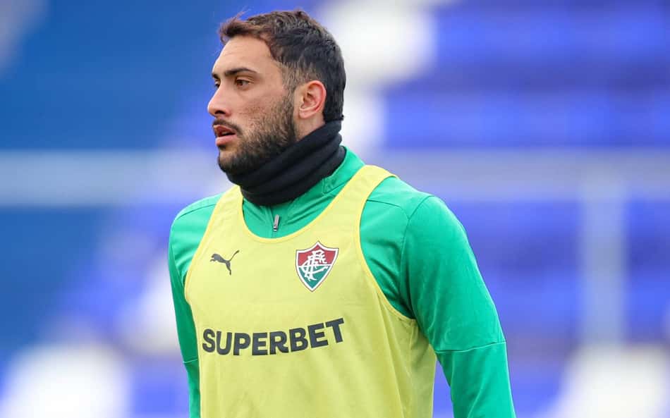 Freytes no treino do Fluminense em Mendoza