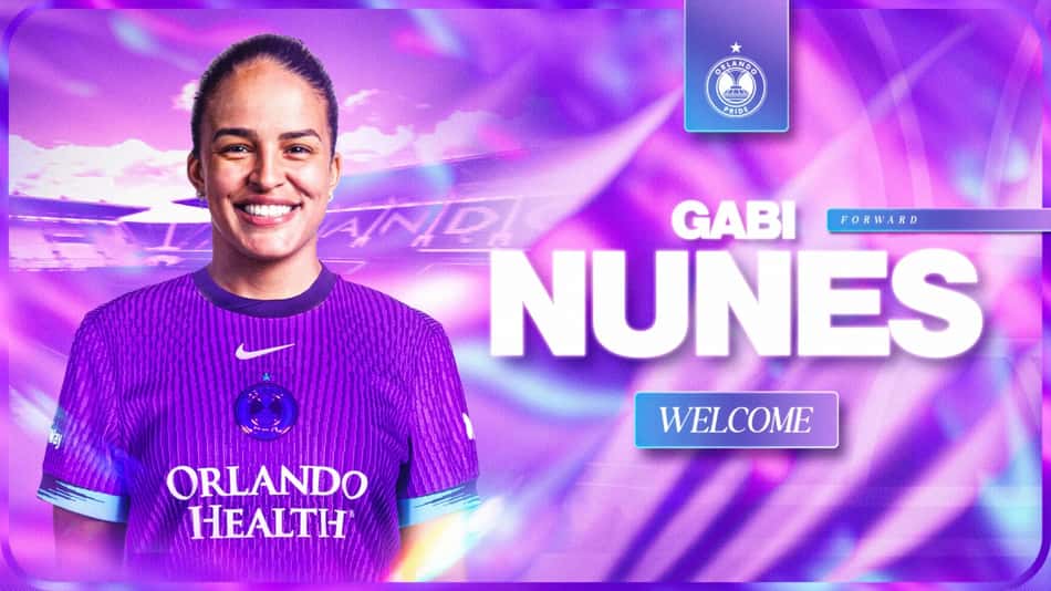Gabi Nunes assinou com o Orlando Pride até o fim de 2026. (Orlando Pride/Divulgação)