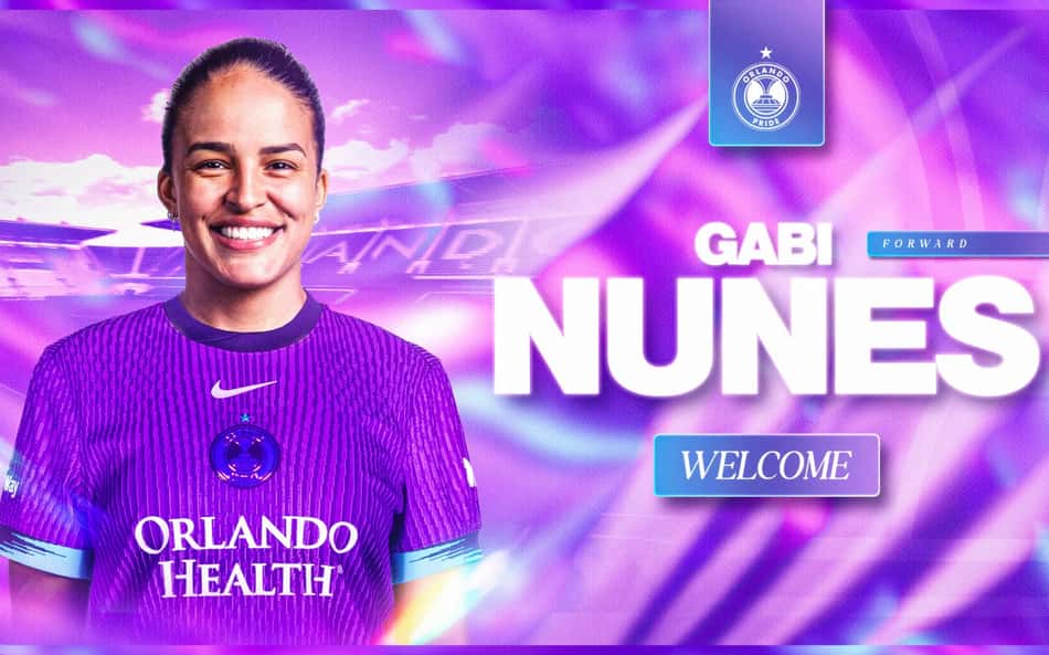 Gabi Nunes assinou com o Orlando Pride até o fim de 2026. (Orlando Pride/Divulgação)