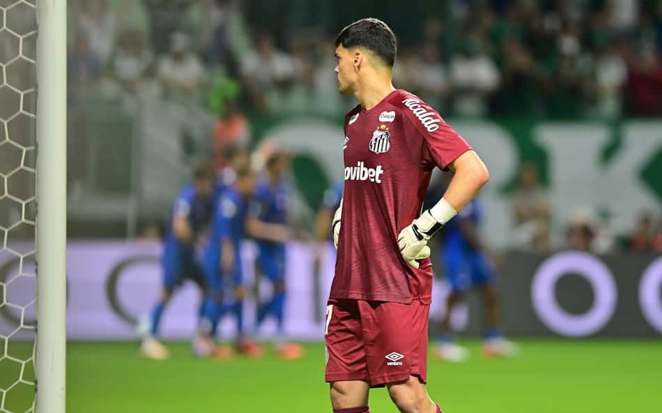 Gabriel Brazão em Palmeiras x Santos