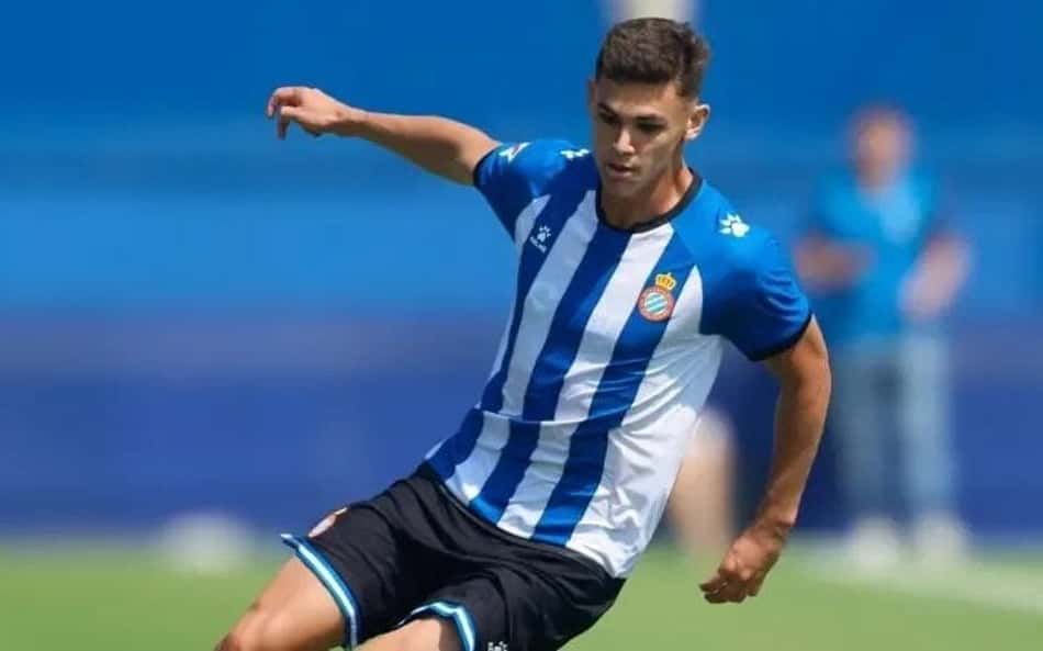 Gabriel Moscardo em ação pelo Espanyol na pré-temporada