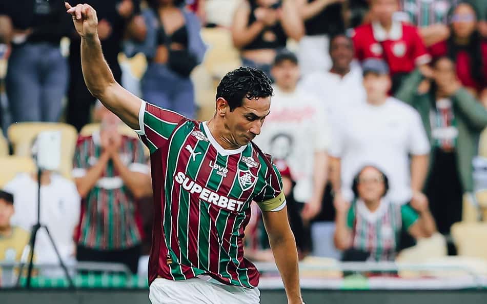 Ganso em ação na partida entre Fluminense e Palmeiras