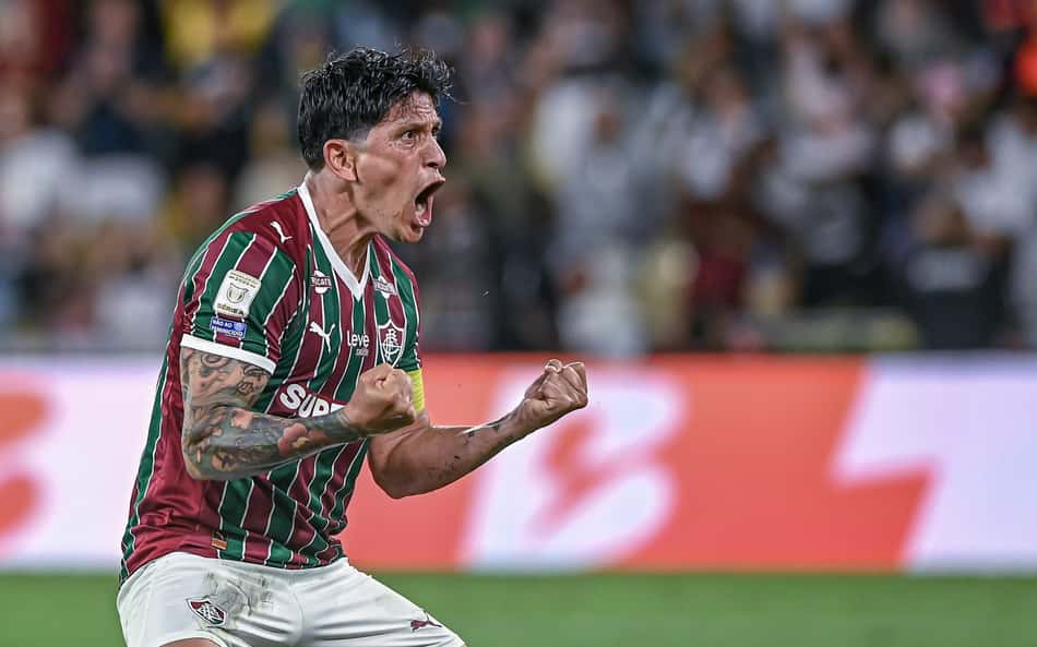 Germán Cano marcou o gol da vitória do Fluminense sobre o Palmeiras pelo Brasileirão