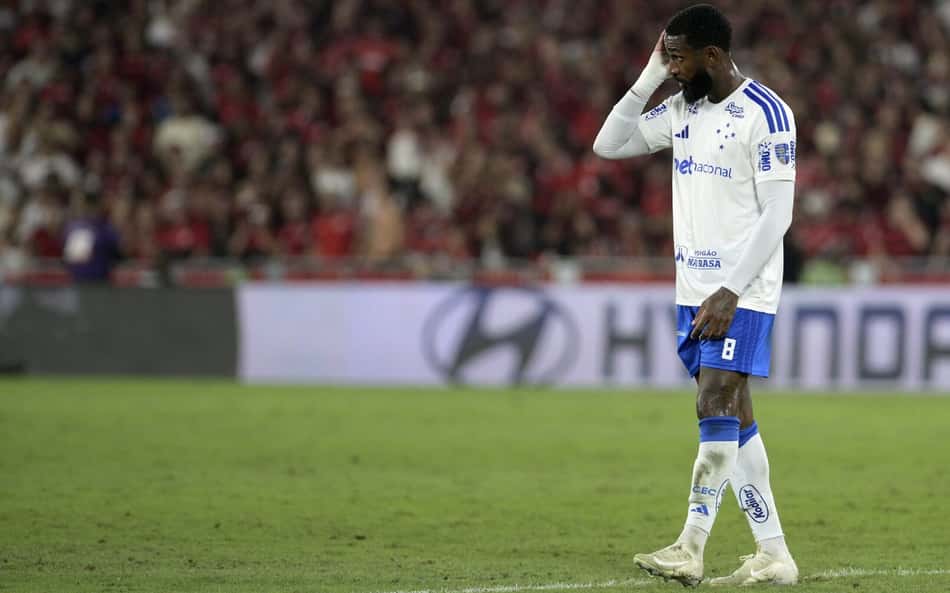 Gerson em Flamengo x Cruzeiro no Maracanã