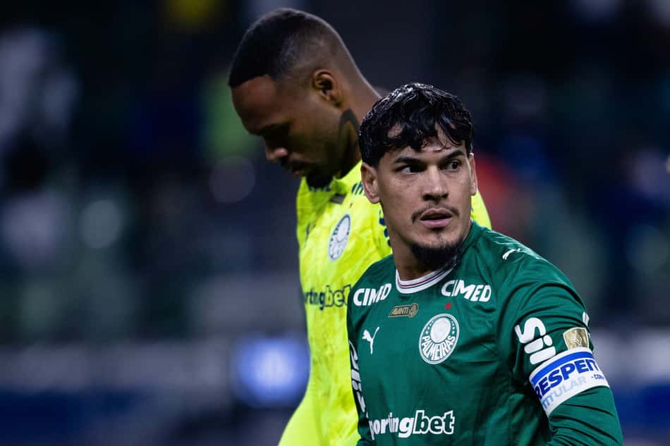Gustavo Gómez em ação pelo Palmeiras