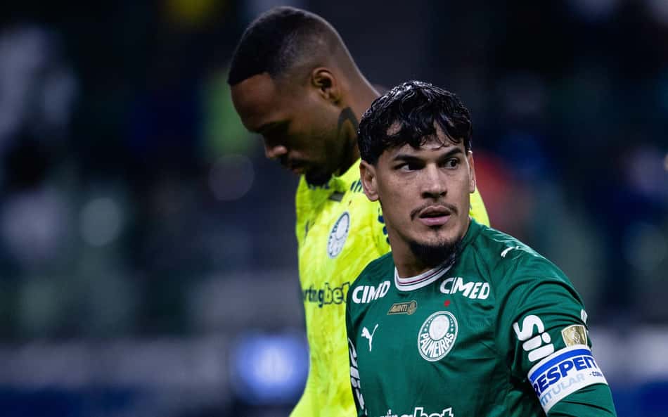 Gustavo Gómez em ação pelo Palmeiras