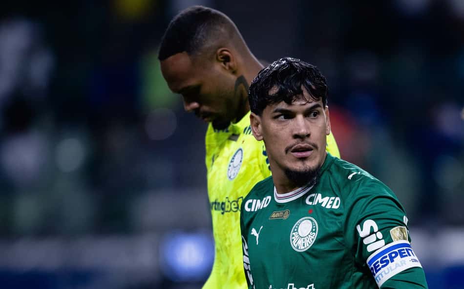Gustavo Gómez em ação pelo Palmeiras