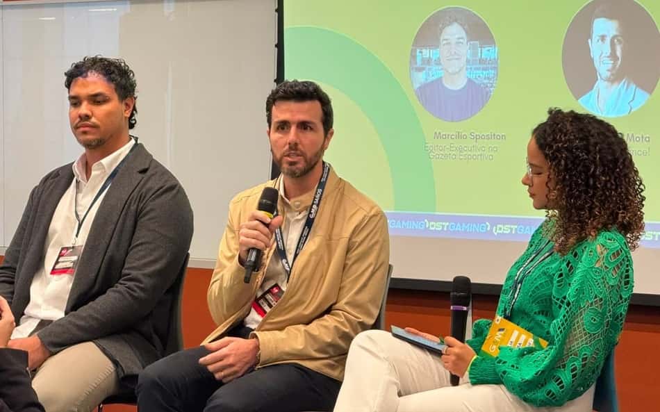 Gustavo Mota, CEO do Lance!, no evento G&M Brasil