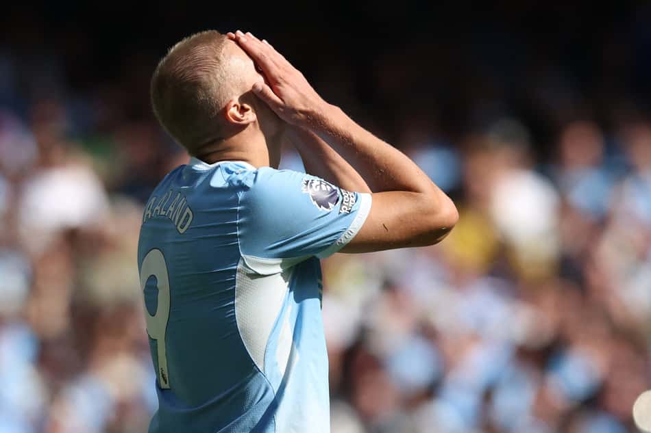 Haaland lamenta chance desperdiçada na vitória do Manchester City sobre o Bournemouth