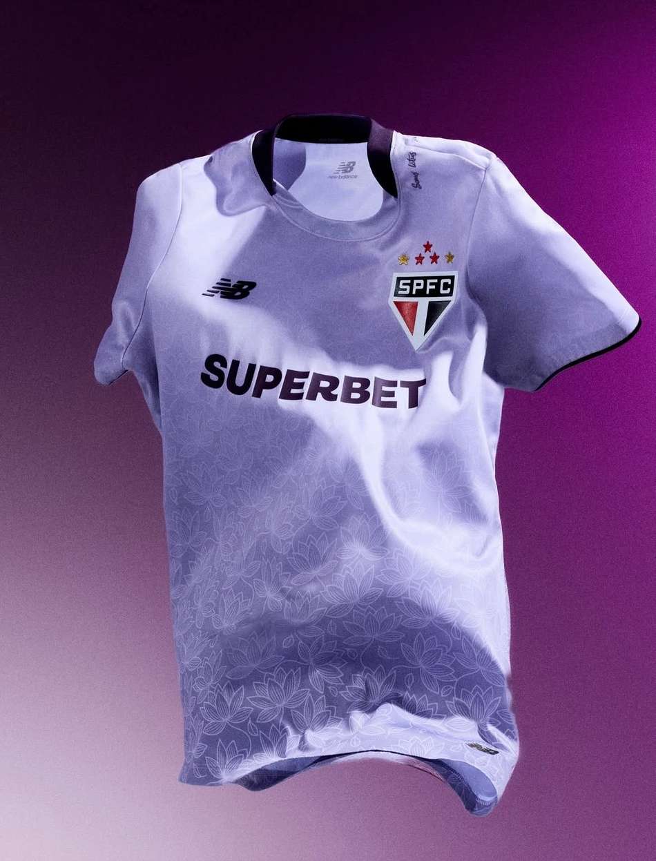 Terceira camisa do time feminino do São Paulo