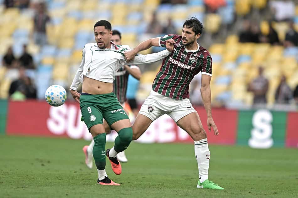Igor Rabello em ação durante Fluminense 3 x 2 Palmeiras