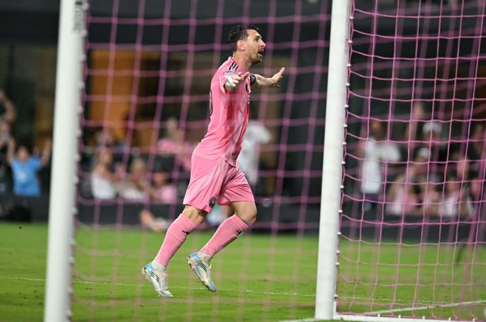 Messi marcou duas vezes em Inter Miami x Atlético San Luis