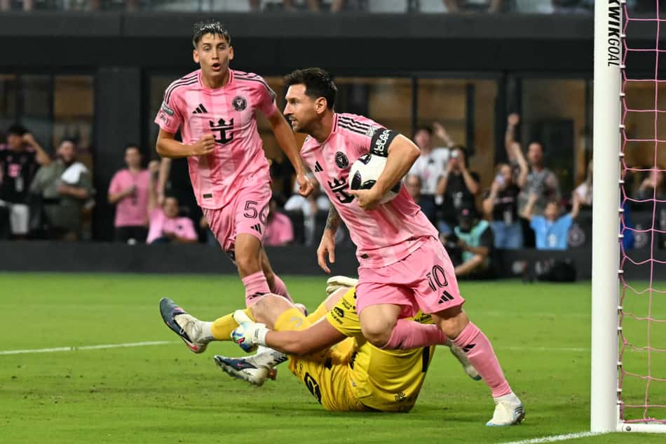 Messi marcou duas vezes em Inter Miami x Atlético San Luis