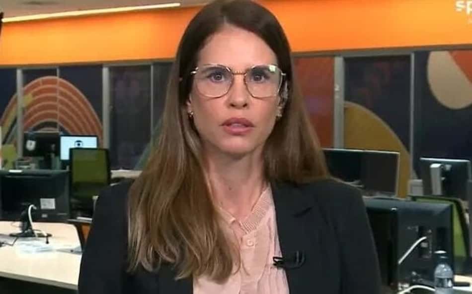 Joanna Assis, ex-apresentadora do Sportv, durante programa