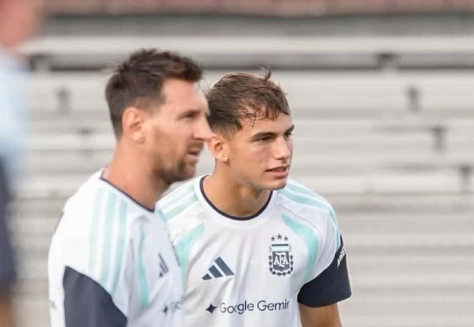 Joaquín Freitas e Lionel Messi