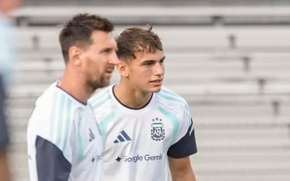 Joaquín Freitas e Lionel Messi