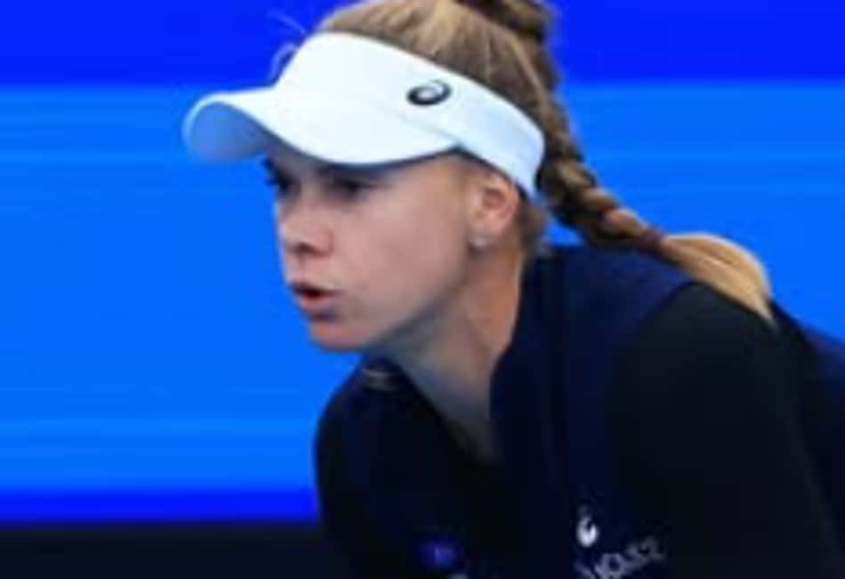 Laura Pigossi na Billie Jean King Cup, em Hobart (Reprodução)