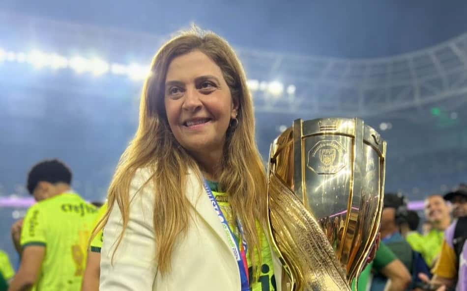 Leila Pereira presidente do Palmeiras Abel