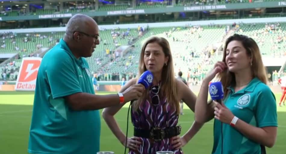 Leila Pereira em entrevista a Palmeiras TV