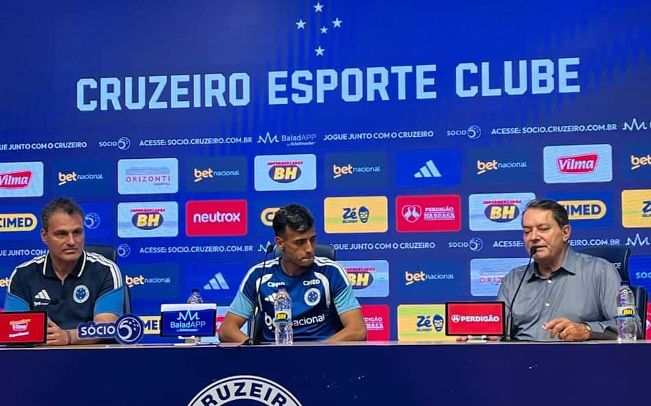 Lucho Rodríguez é apresentado pelo Cruzeiro: 'Responsabilidade muito grande'