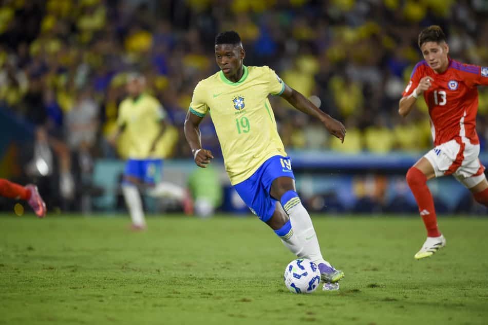 Luiz Henrique durante partida pela Seleção Brasileira