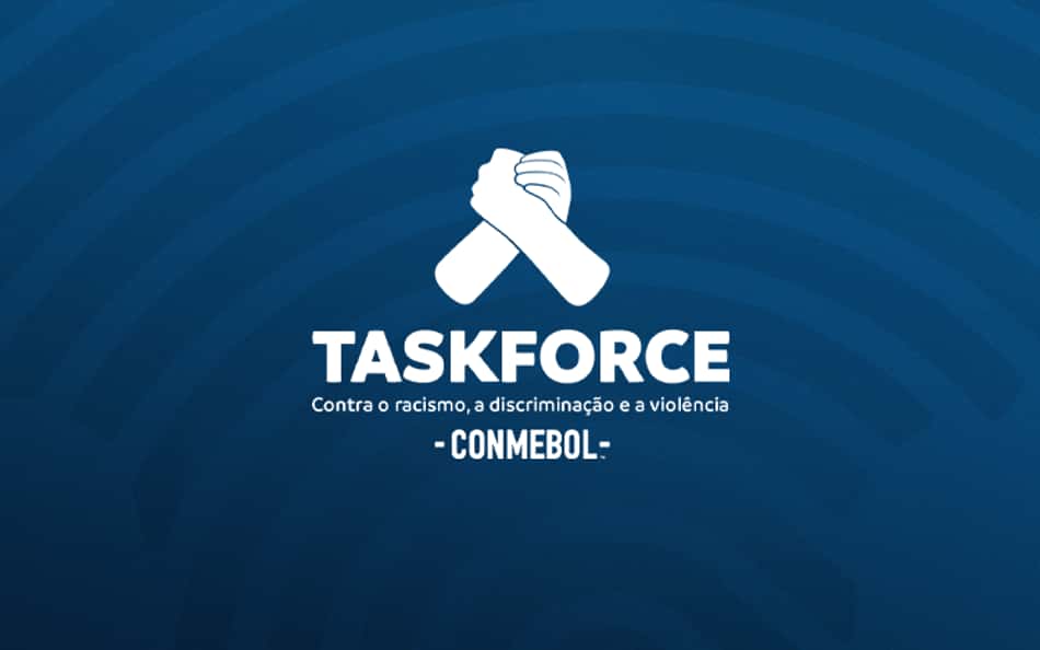 Logo da TaskForce em parceria com a CONMEBOL
