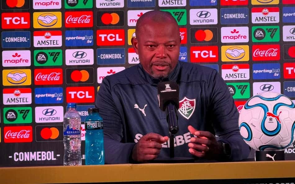 Marcão concece entrevista coletiva pelo Fluminense após classificação na Libertadores contra o Independiente Rivadavia