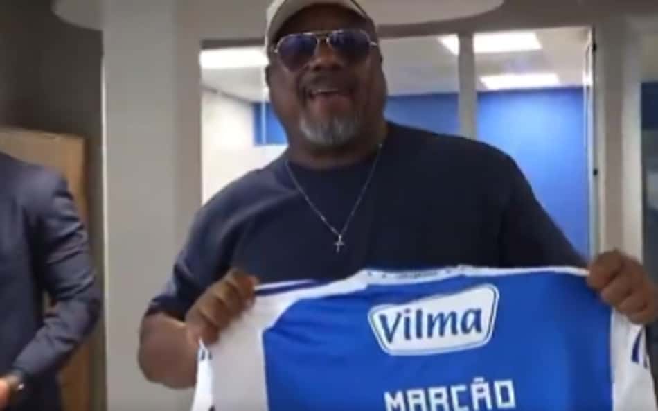 Marcão, pai de Gérson, no Mineirão