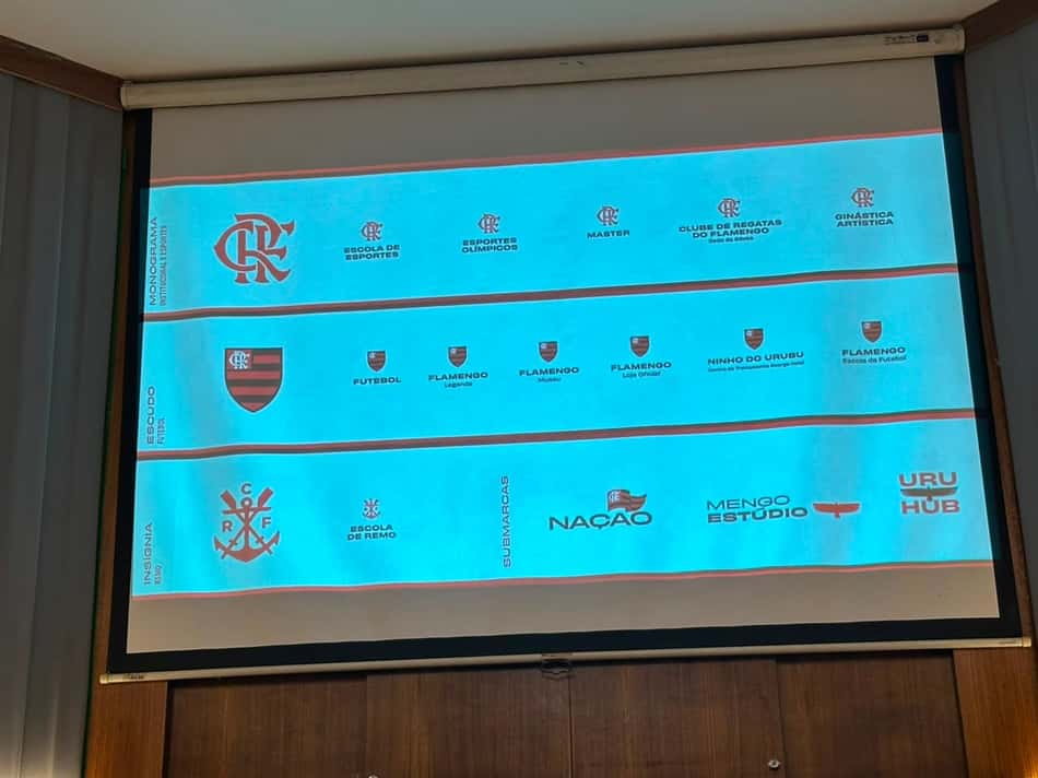 Flamengo apresenta marcas e escudos usados pelo clube
