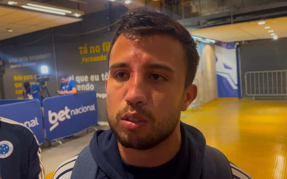 Matheus Henrique na zona mista