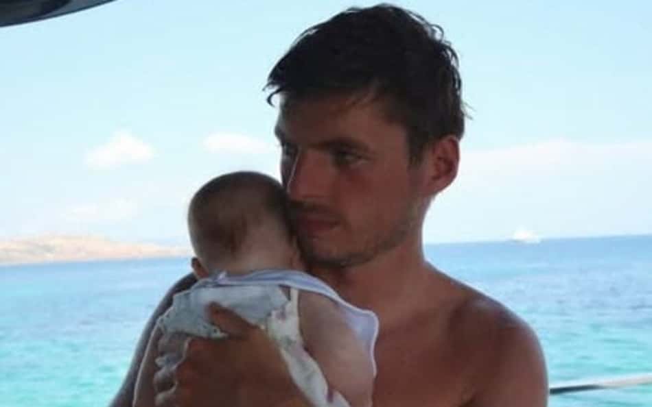 Max Verstappen e a filha, Lily