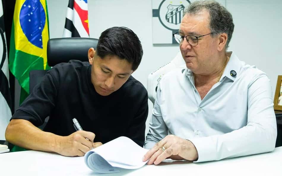 Santos anuncia a renovação de contrato de Miguelito.