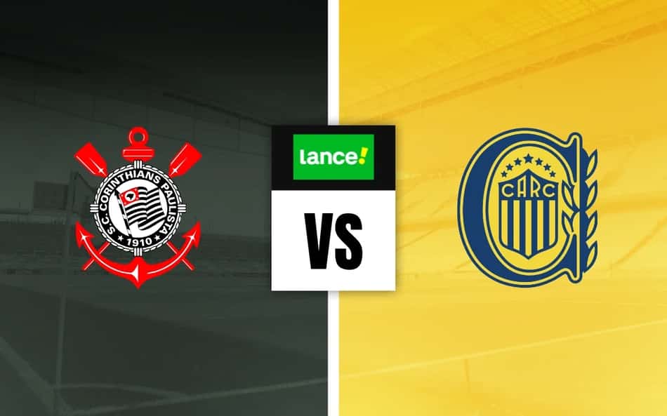 Escudos de Corinthians e Rosario Central para Palpites na Copa Libertadores