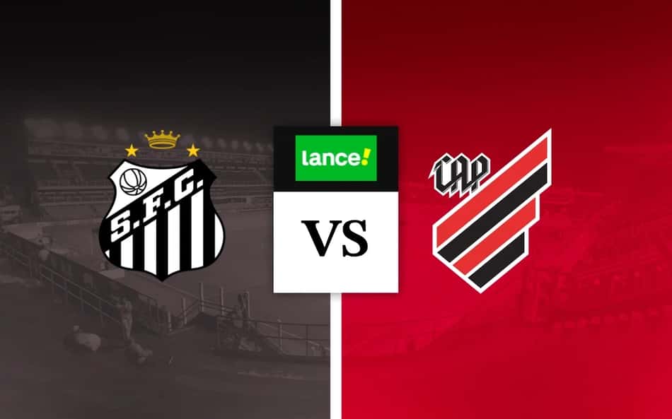 Escudos de Santos e Athletico-PR para Palpites de Futebol