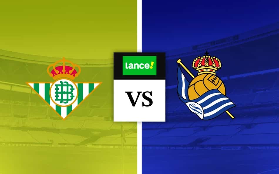 Escudos de Real Betis e Real Sociedad para Palpites de Futebol
