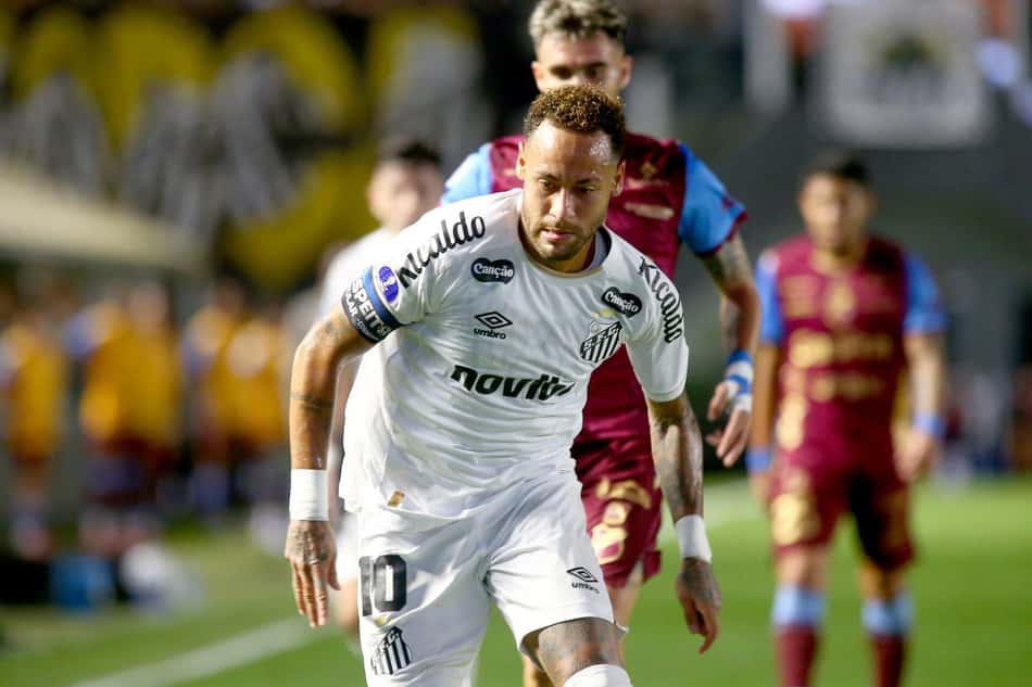 Neymar em Santos x Macará