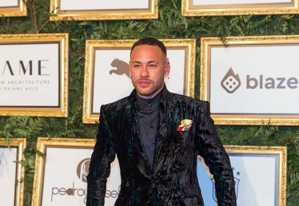 Neymar durante leilão do seu instituto em 2024