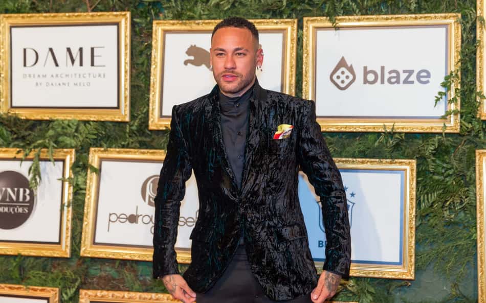 Neymar durante leilão do seu instituto em 2024