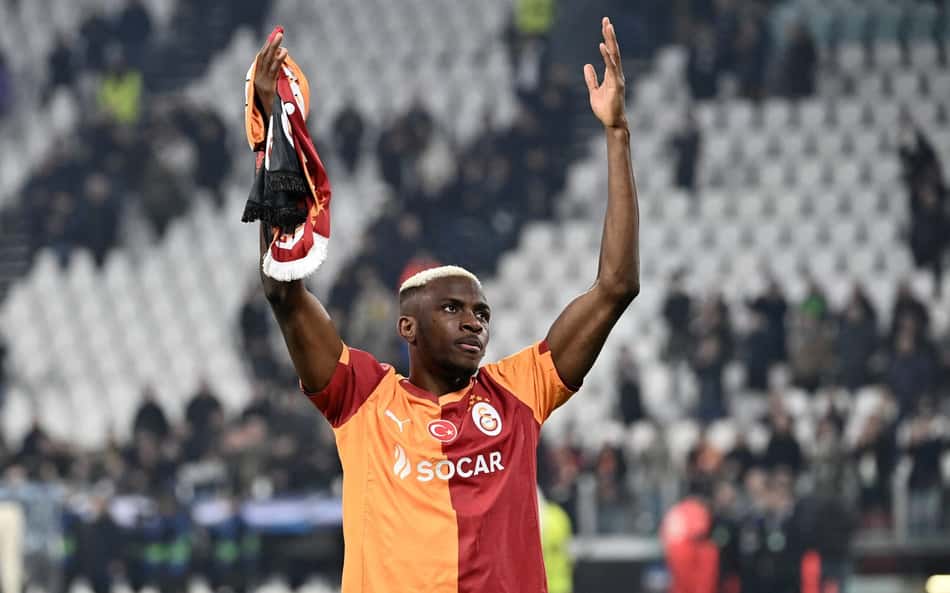 Osimhen celebra classificação do Galatasaray sobre a Juventus, na Champions League