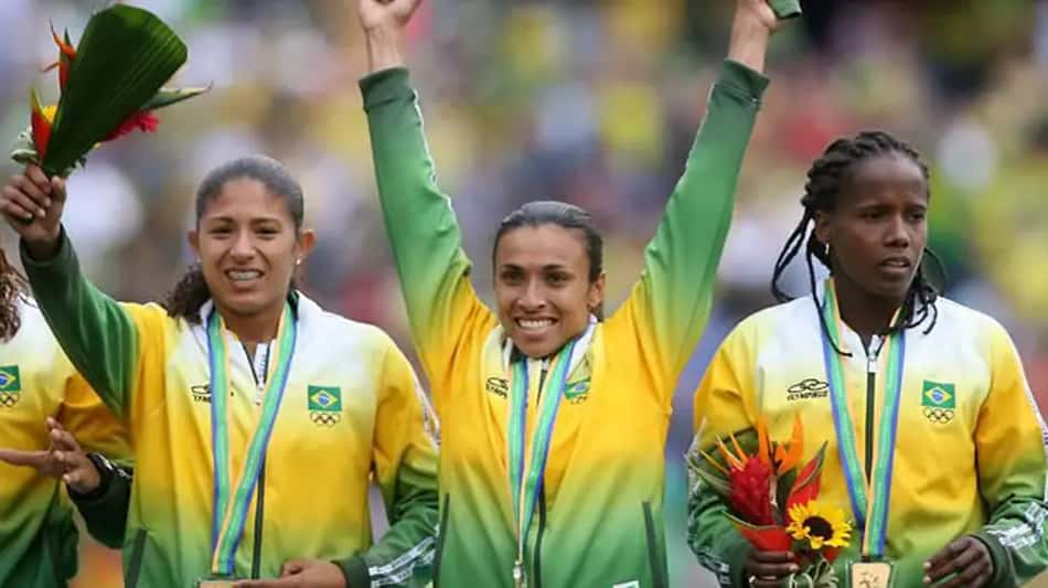 Ouro da seleção brasileira feminina no Pan-Americano de 2007