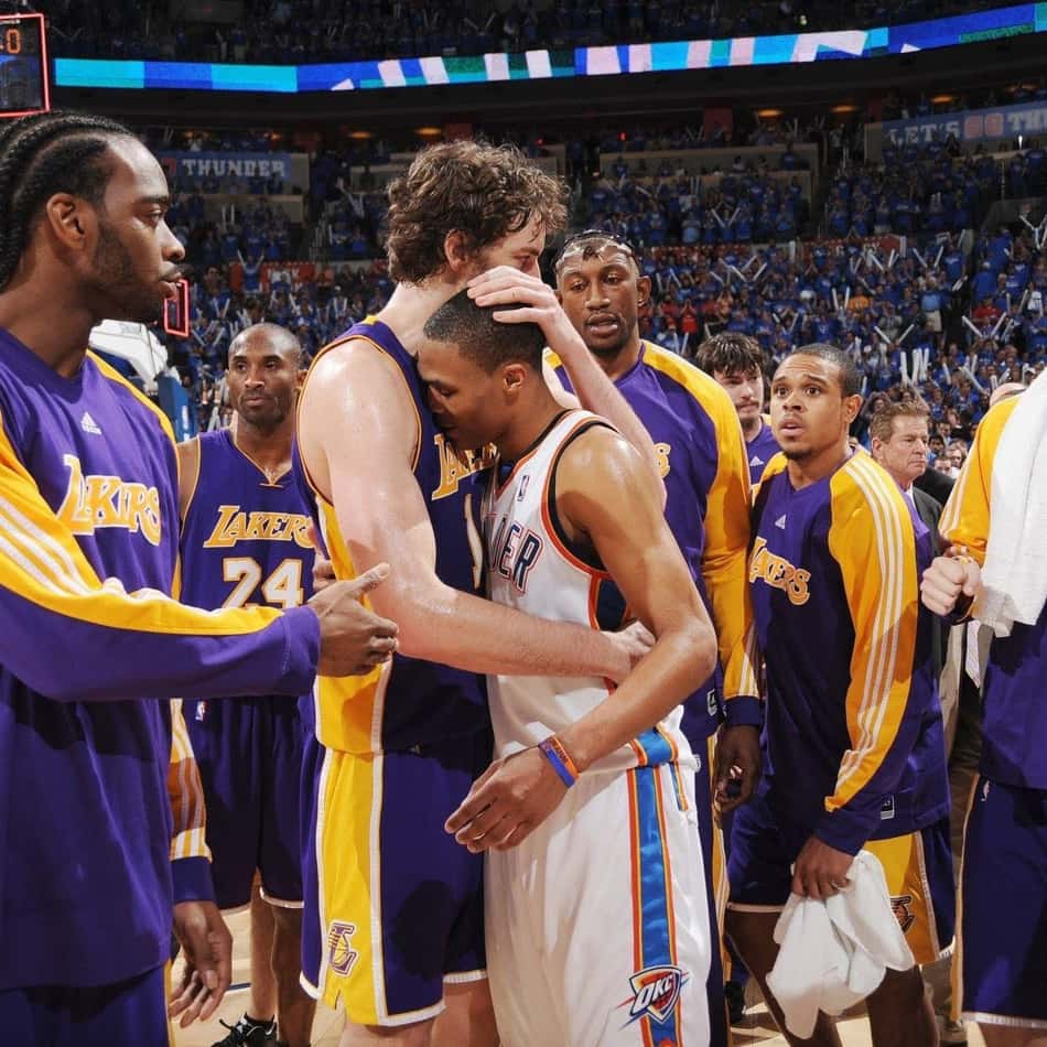 Pau Gasol também se pronunciou sobre a aposentadoria de Russell Westbrook: "Algumas carreiras não precisam de palavras. Parabéns, Russell" (Foto: Reprodução / Pau Gasol)