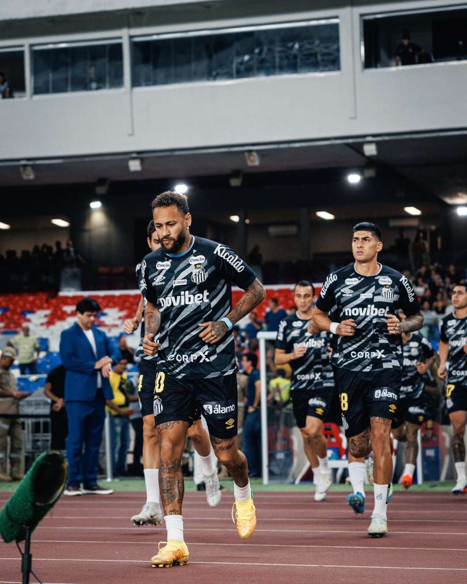 Neymar deu assistência para o gol da vitória do Santos contra o Remo (Foto: Raul Baretta/ Santos FC)
