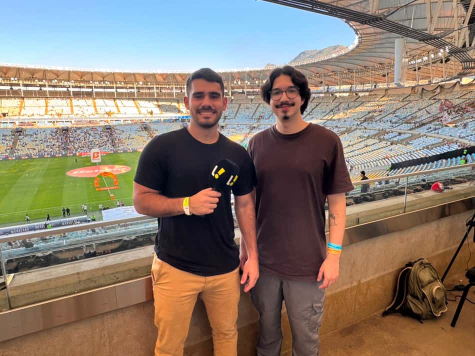 Repórteres Lance no Maracanã