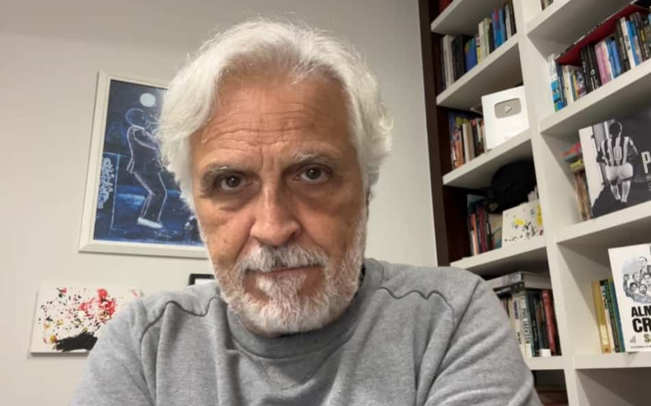 Fábio Sormani durante transmissão no Youtube