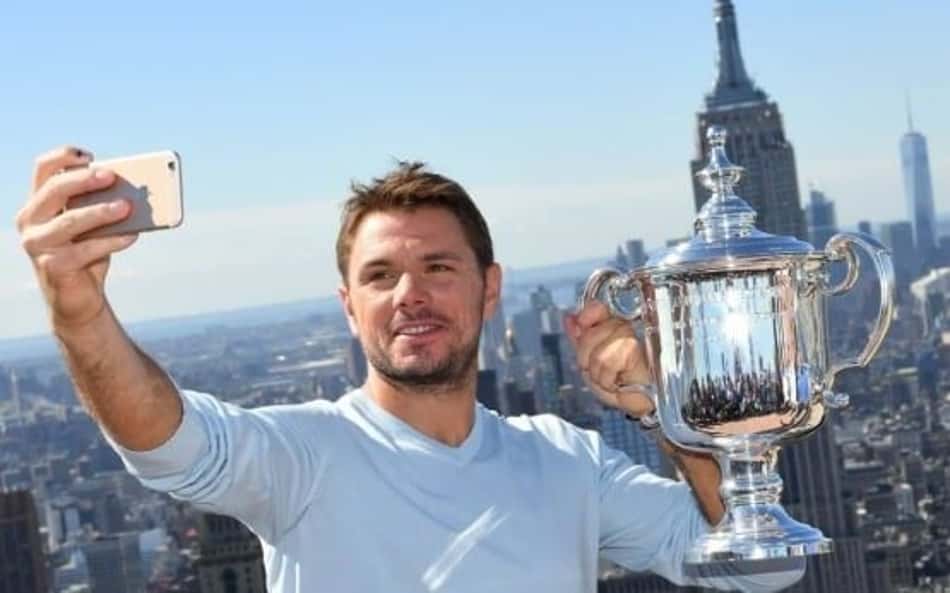 Stan Wawrinka com o taça do US Open de 2016