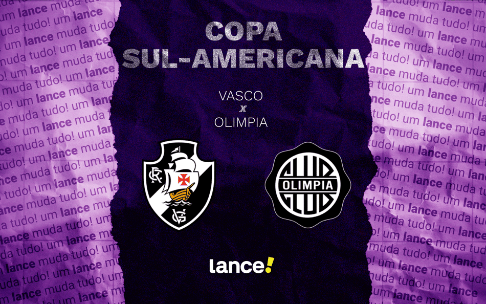 Vasco recebe o Olimpia nesta quinta-feira (13) pelas oitavas de final da Copa Sul-Americana