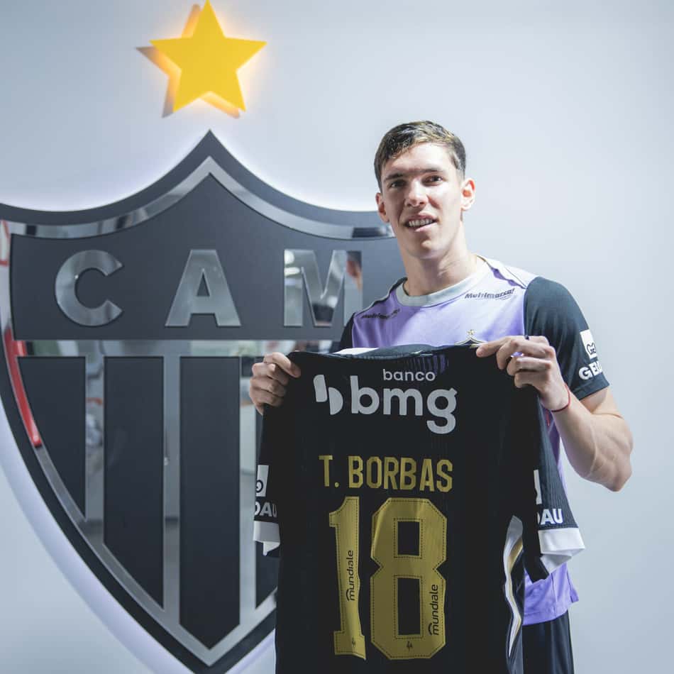 Thiago Borbas Atlético apresentado (Foto: Pedro Souza / Atlético)