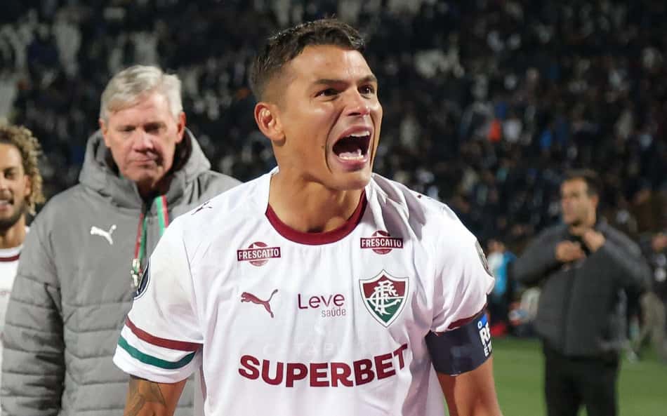 Thiago Silva emociona em discurso antes da classificação do Fluminense na Libertadores