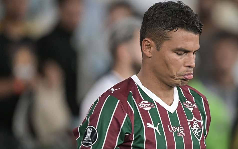 Thiago Silva em jogo do Fluminense