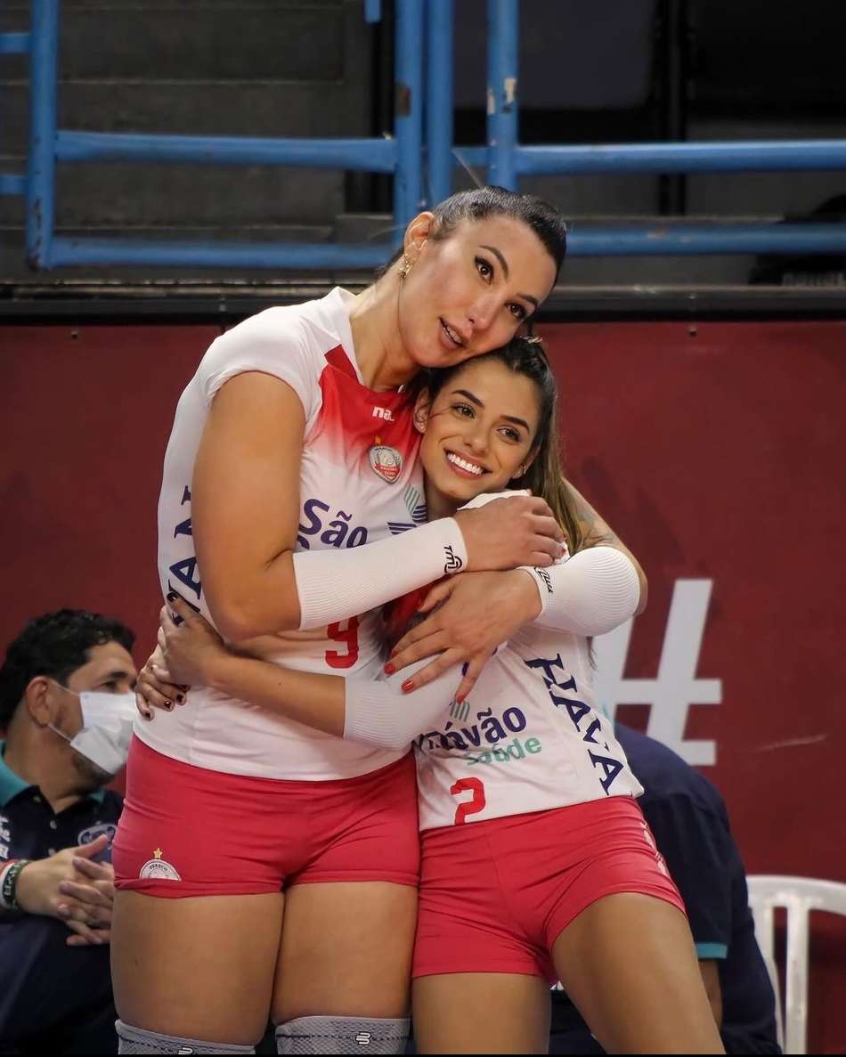 Tifanny e Key Alves na sua última passagem pelo clube